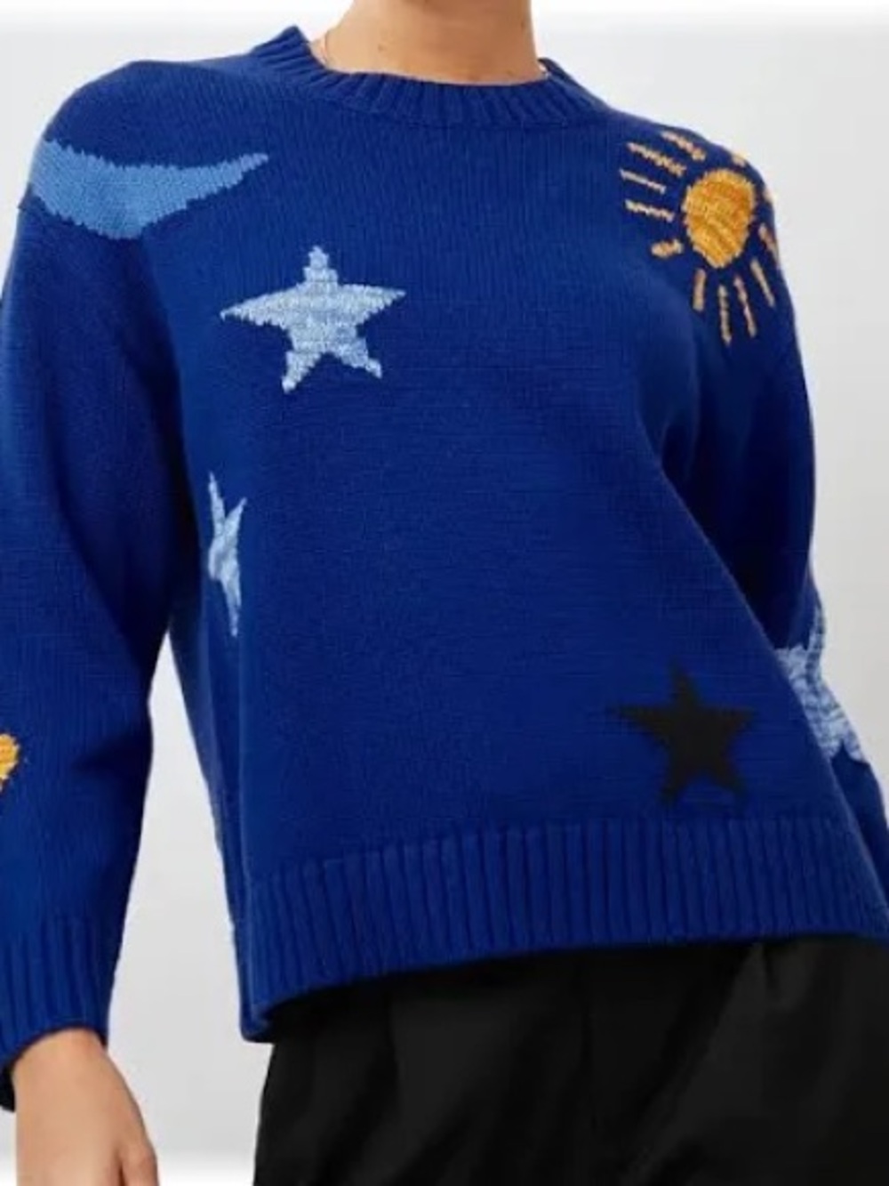 Rails Zoey Cobalt Gold Galaxy Sweater